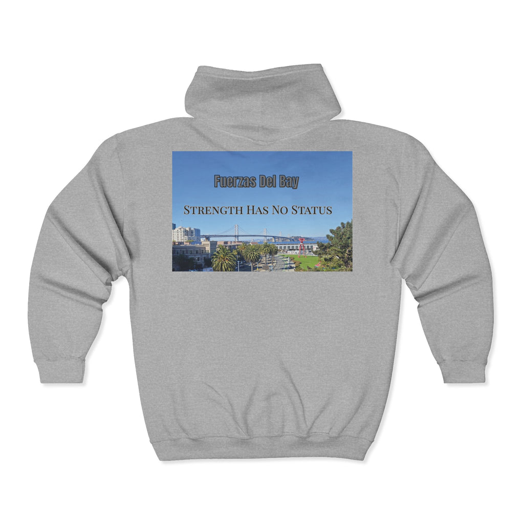Strength Has No Status hoodie | Full Zip Sweatshirt