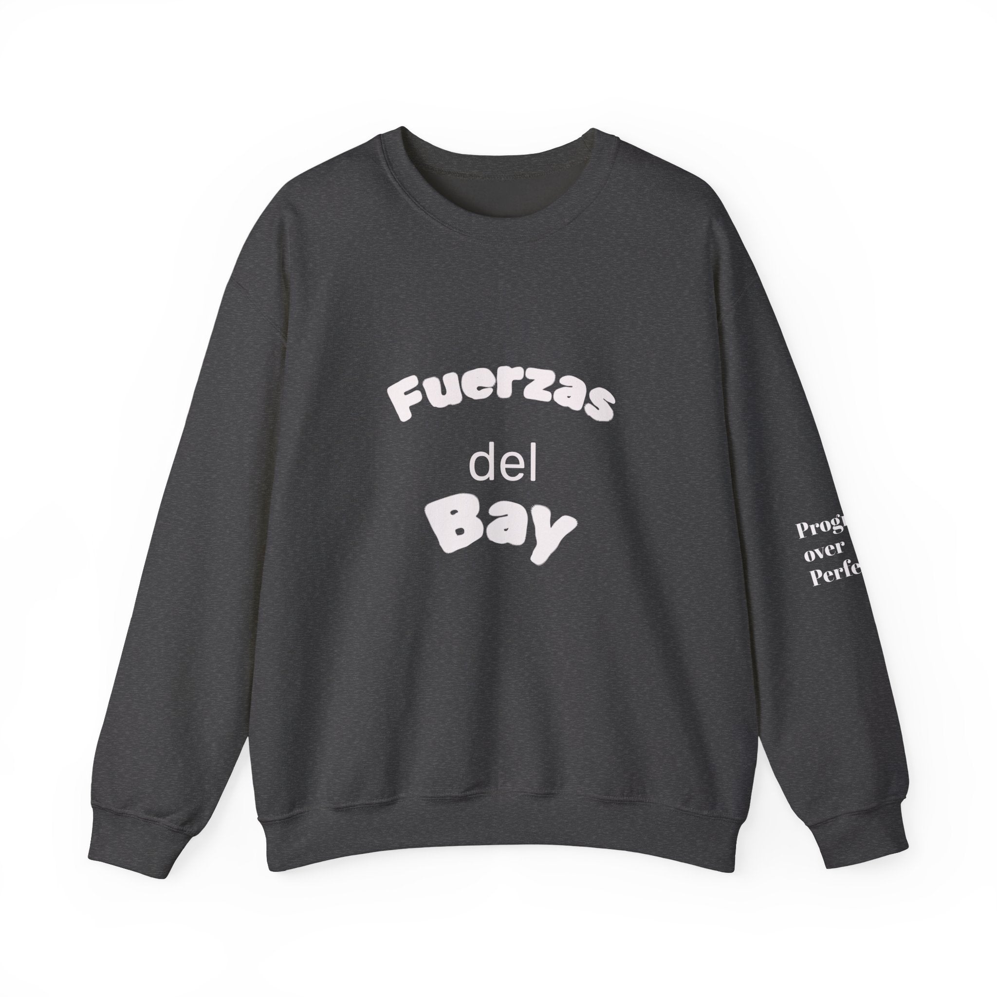 Crewneck Sweatshirt — 'Strength Has No Status' Scenic Back Print