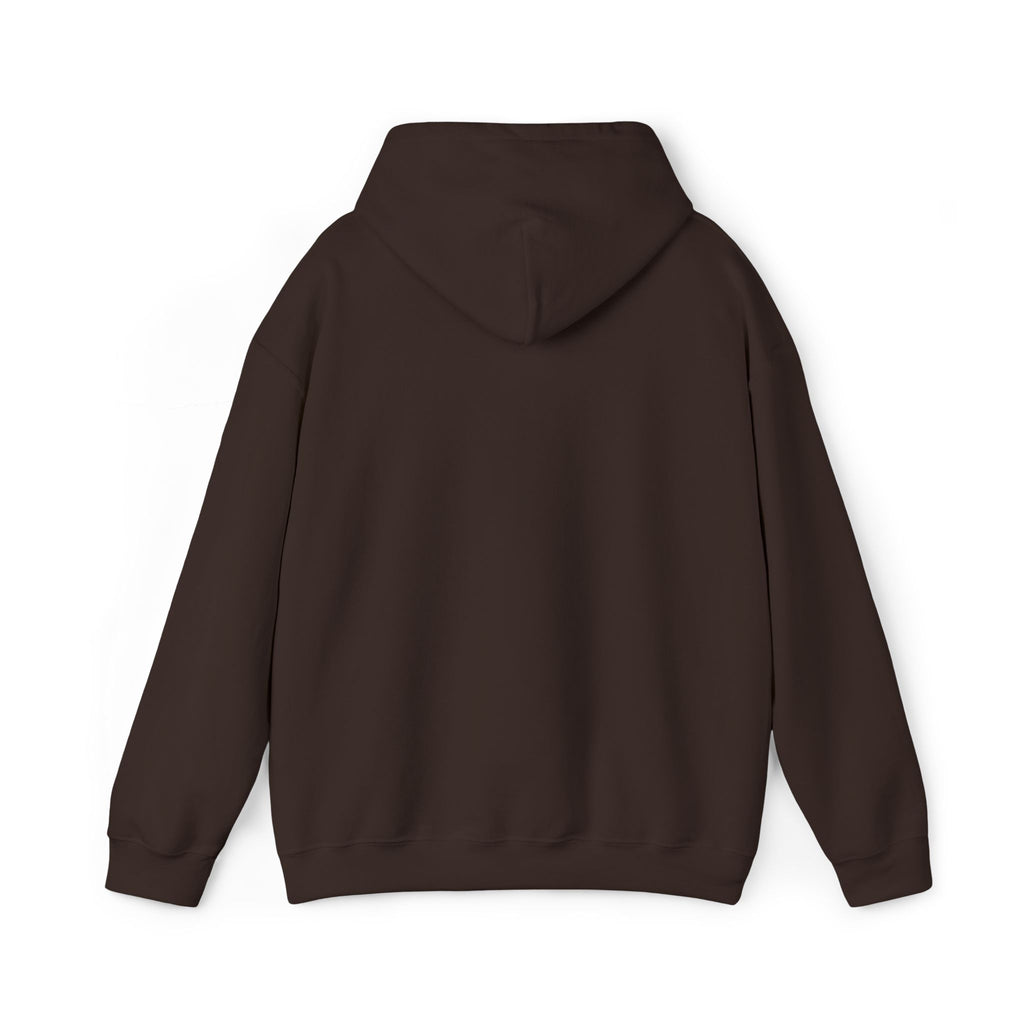 Hoodie — Minimal Small Chest Text Hoodie, Subtle White Comfort Pullover