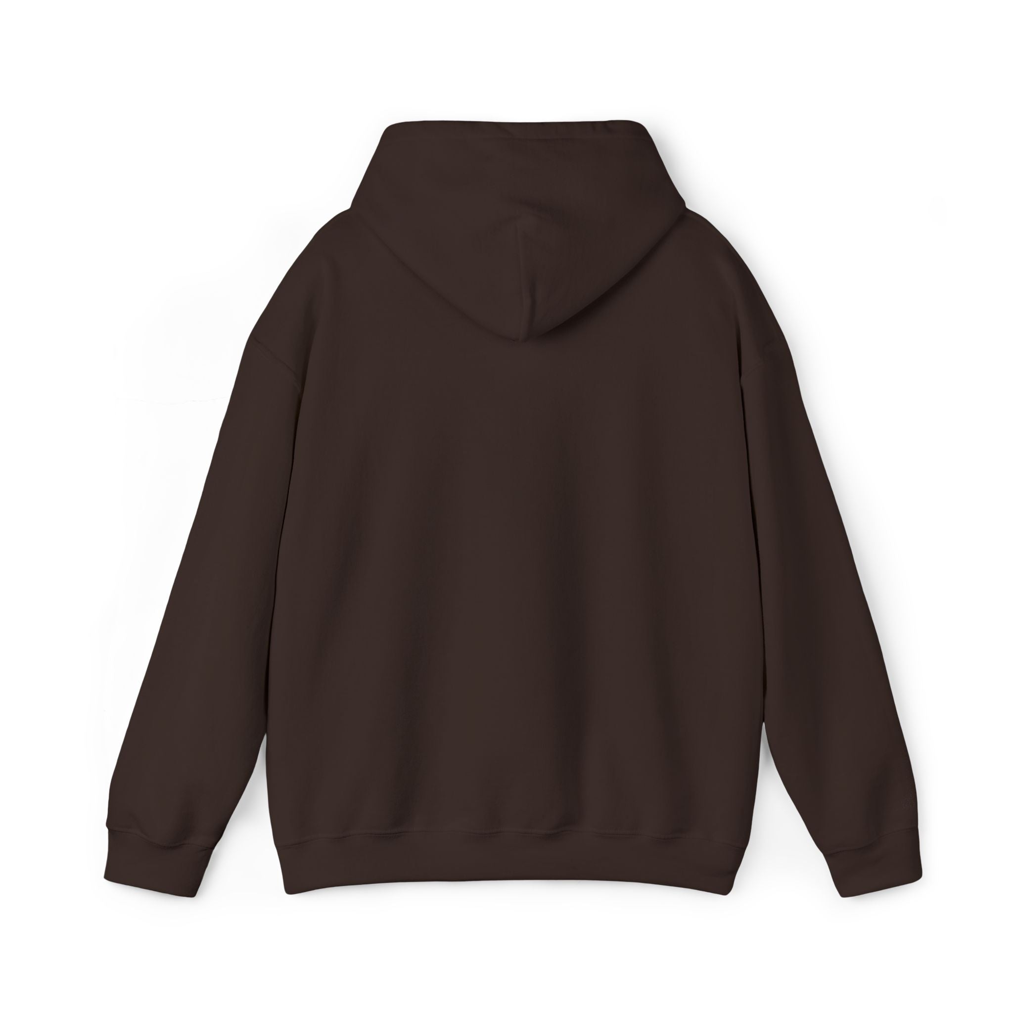 Hoodie — Minimal Small Chest Text Hoodie, Subtle White Comfort Pullover