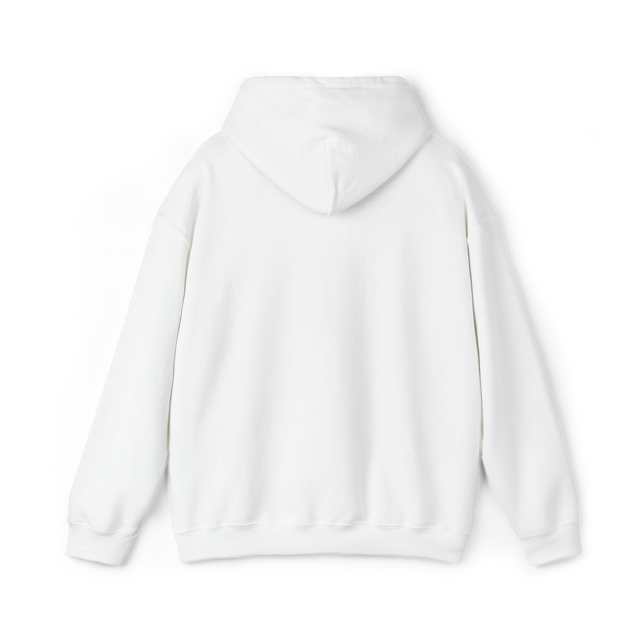 Hoodie — Minimal Small Chest Text Hoodie, Subtle White Comfort Pullover