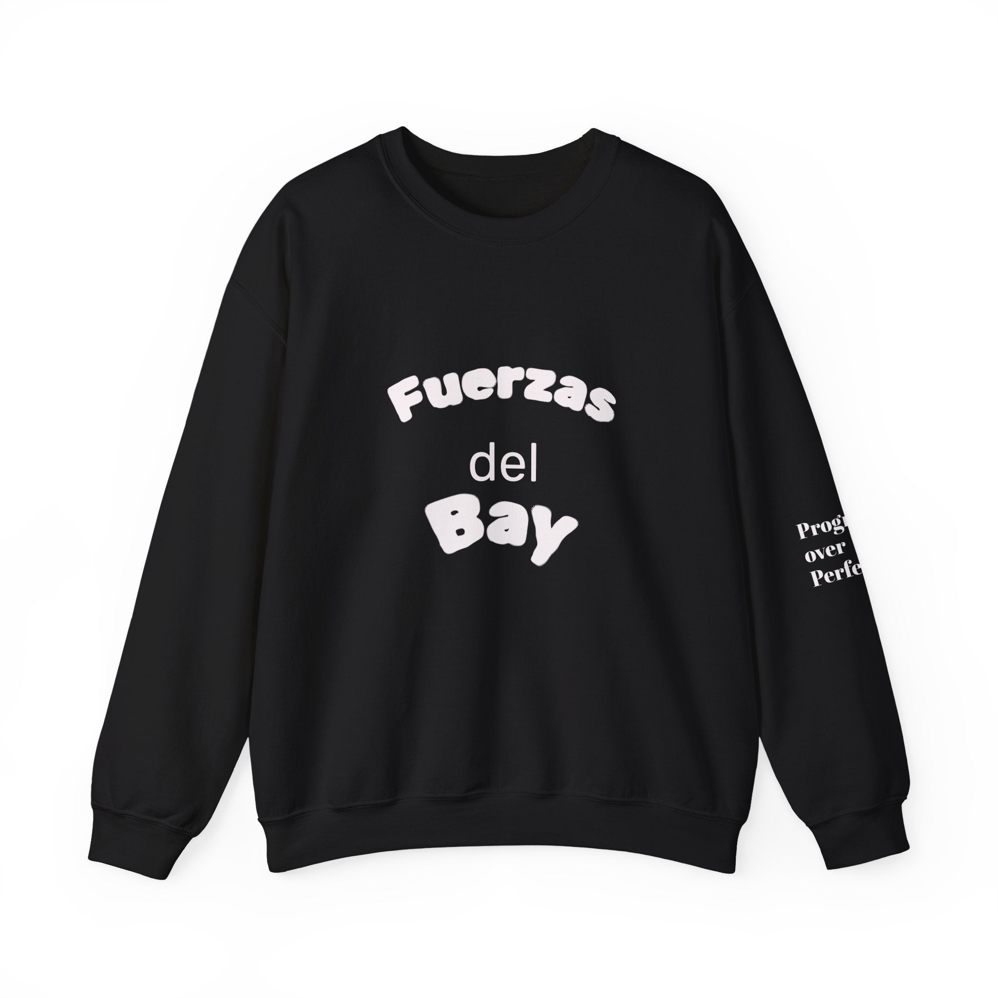 Crewneck Sweatshirt — 'Strength Has No Status' Scenic Back Print